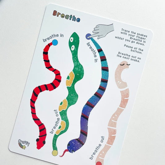 Mindful Breathing Snakes Activity Board