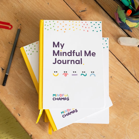 My Mindful Me Journal by Mindful Champs. Children's journal to help them express gratitude, condition their thinking, reflect on their emotions and practice self-love.